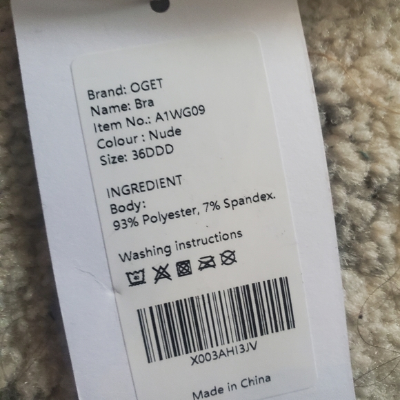 Nude bra size 36DDD by Oget A1WG09 new with tags - Picture 4 of 4